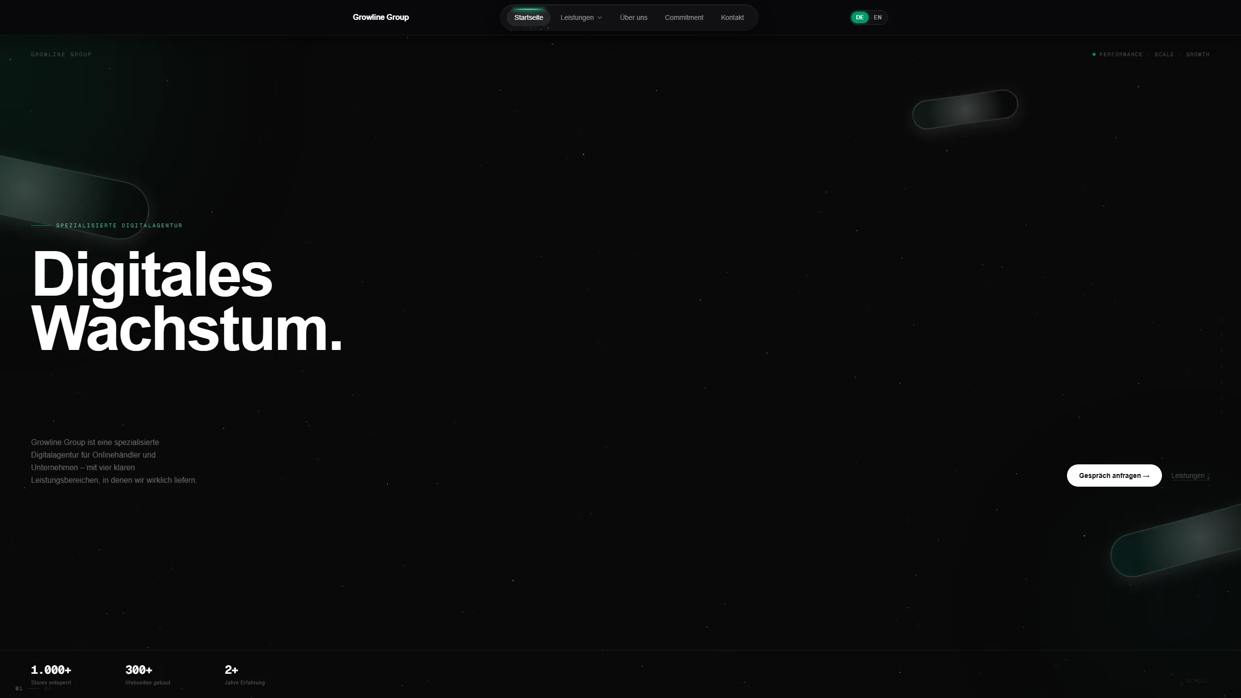 Screenshot von Growline Group